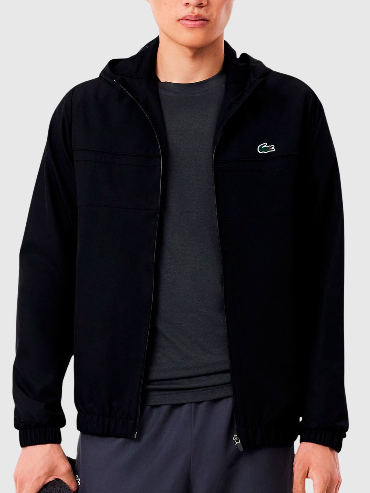Lacoste Water Repellent Sport Track Jacket Black