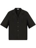 Skull Print Shirt Black