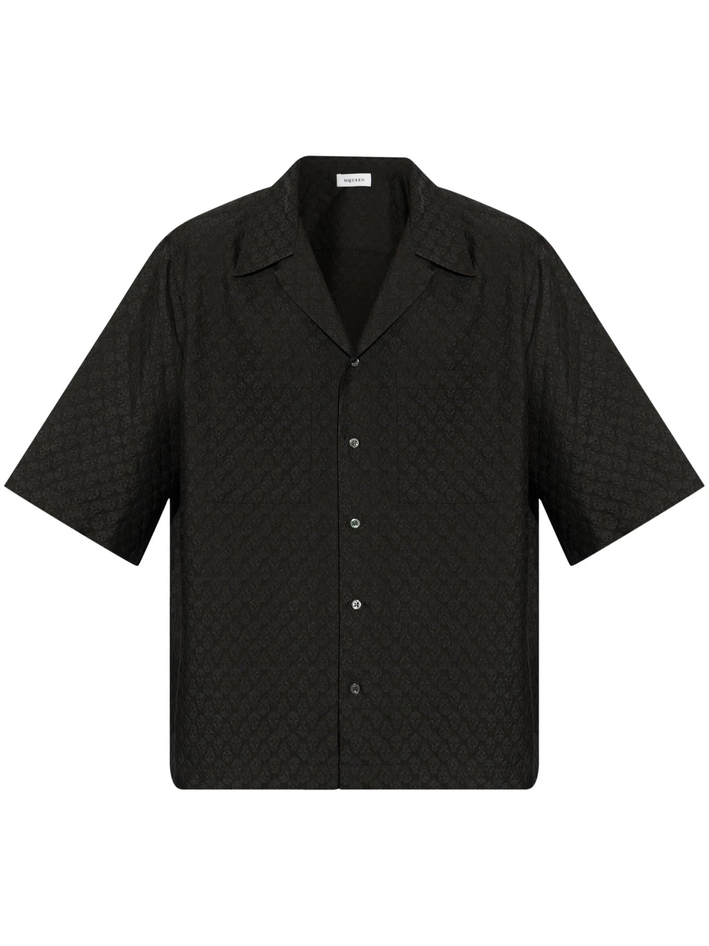 Skull Print Shirt Black