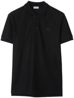BURBERRY Cotton Polo Shirt Black