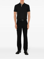 BURBERRY Cotton Polo Shirt Black