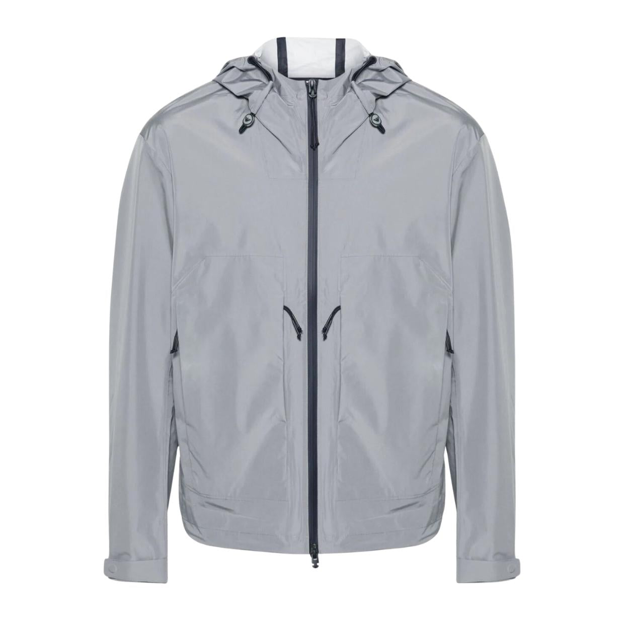Emporio Armani Grey Lightweight Windproof Jackets