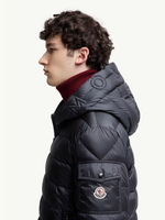 MONCLER Najan Hooded Short Down Jacket Blue