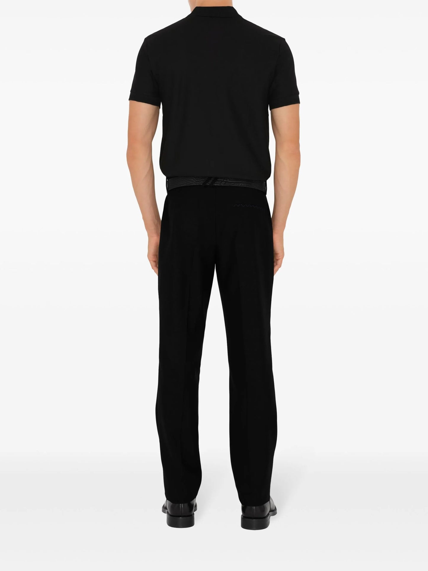 BURBERRY Cotton Polo Shirt Black