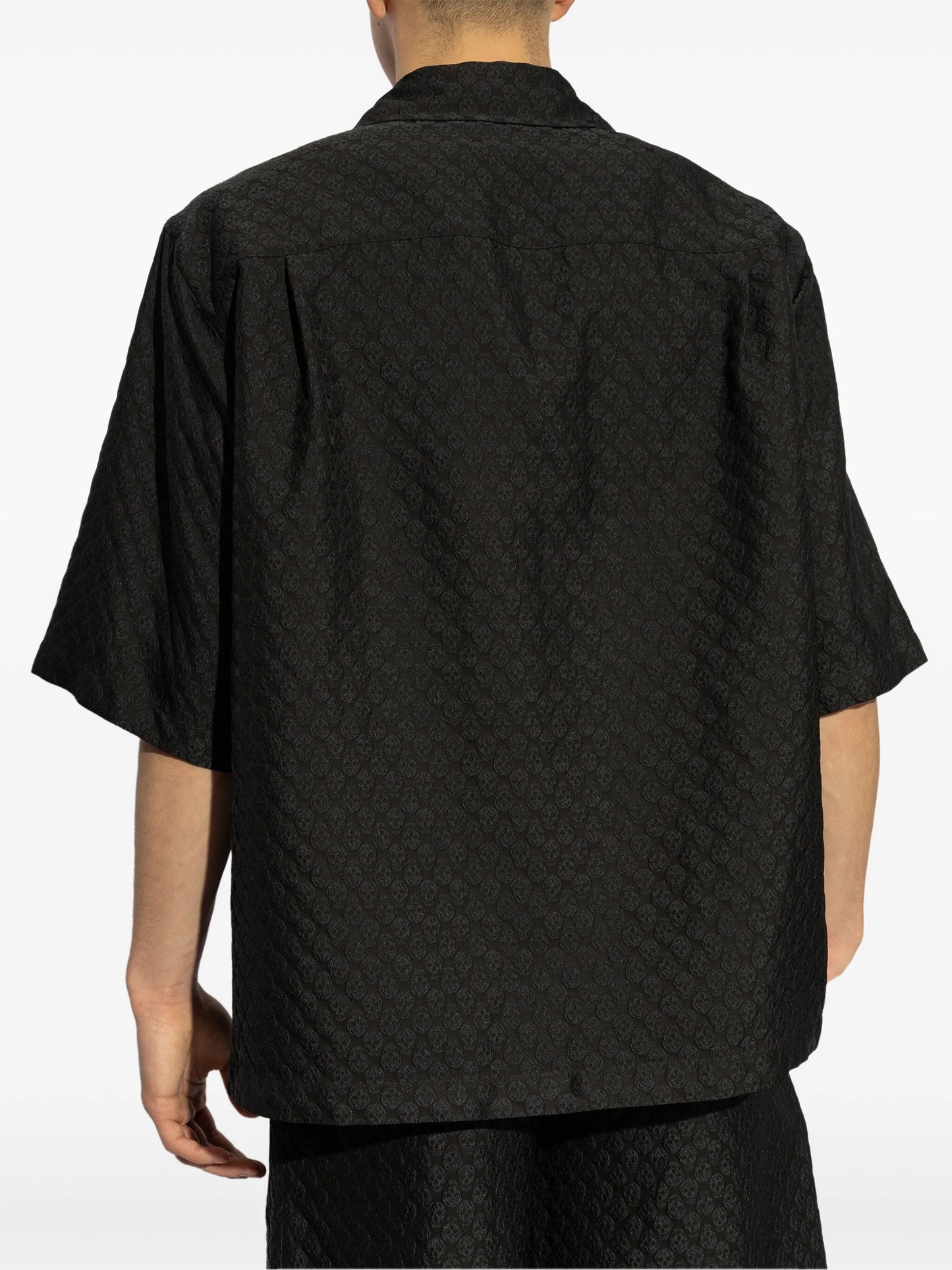 Skull Print Shirt Black