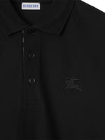 BURBERRY Cotton Polo Shirt Black