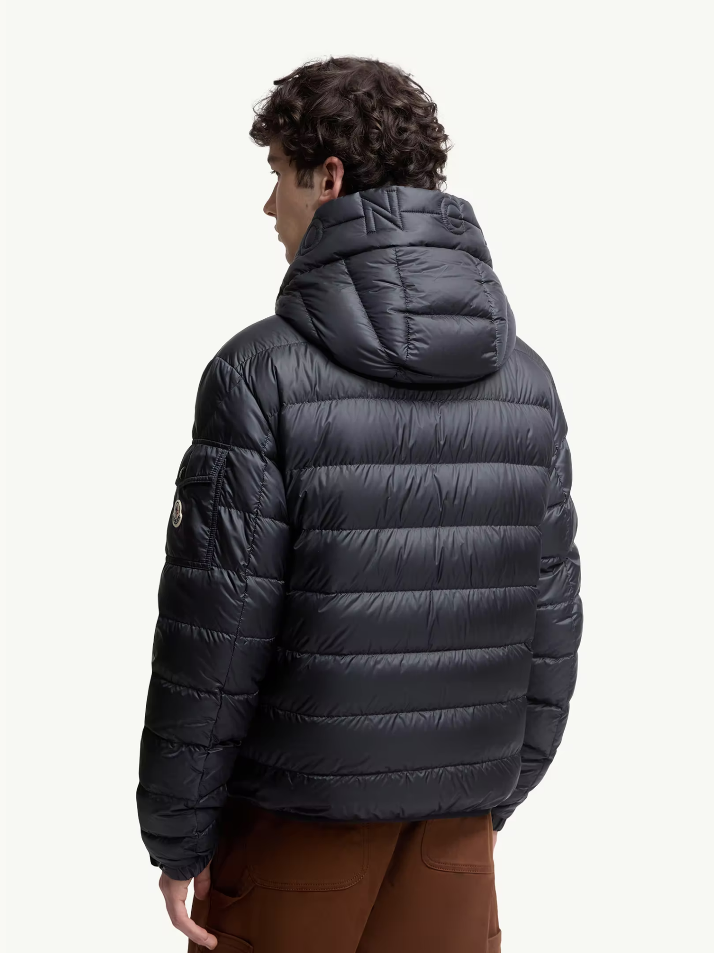 MONCLER Najan Hooded Short Down Jacket Blue
