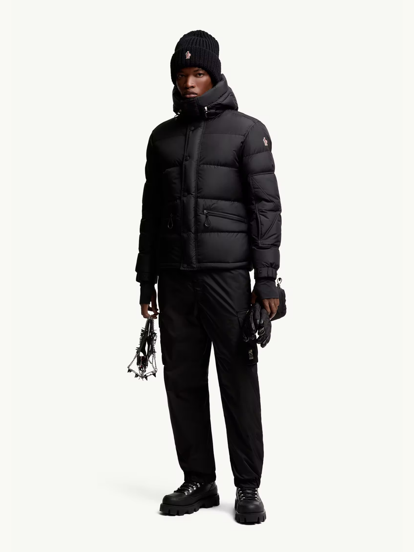 GRENOBLE Kasanka Hooded Insulated Ski Jacket Black
