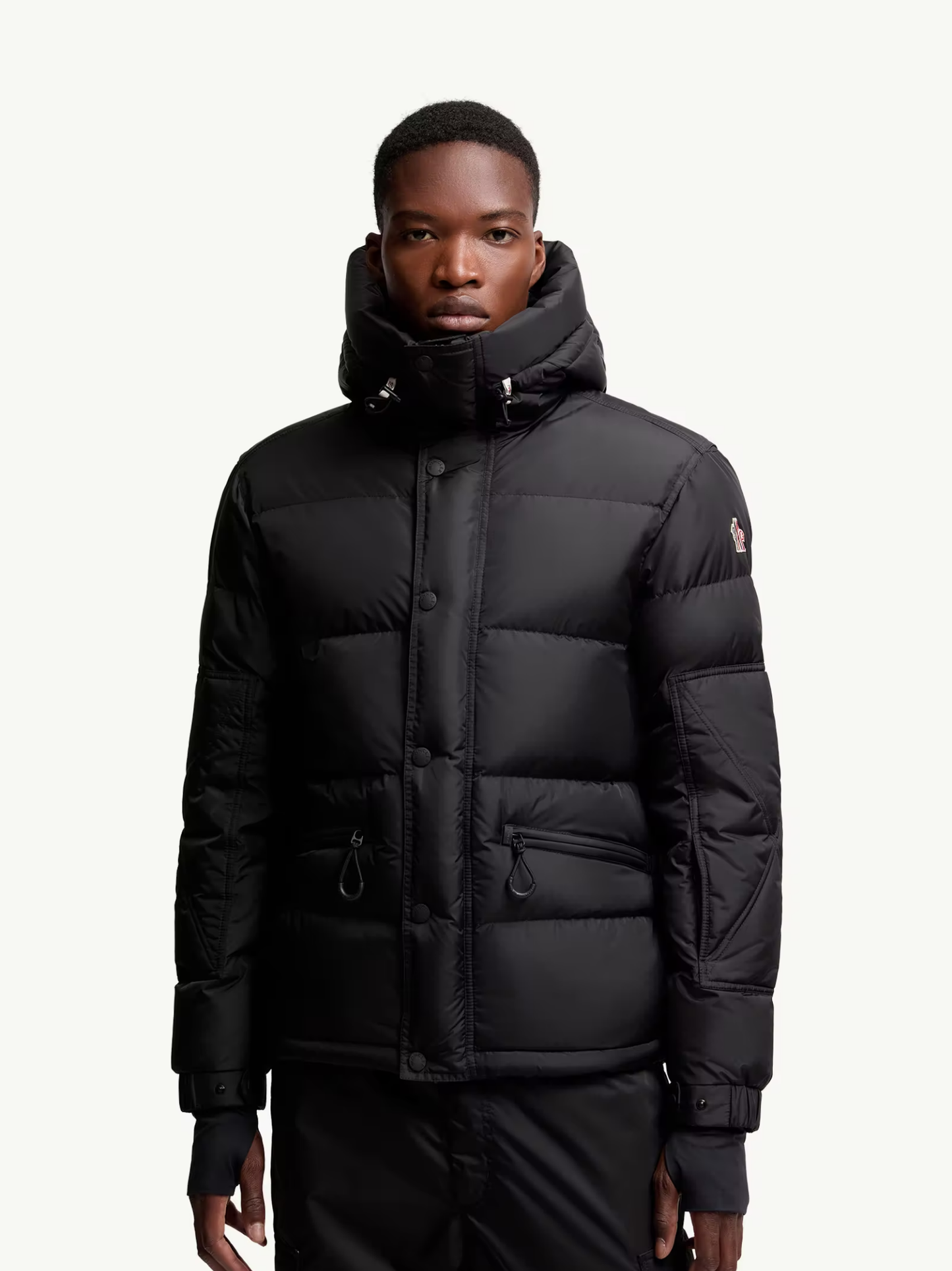 GRENOBLE Kasanka Hooded Insulated Ski Jacket Black