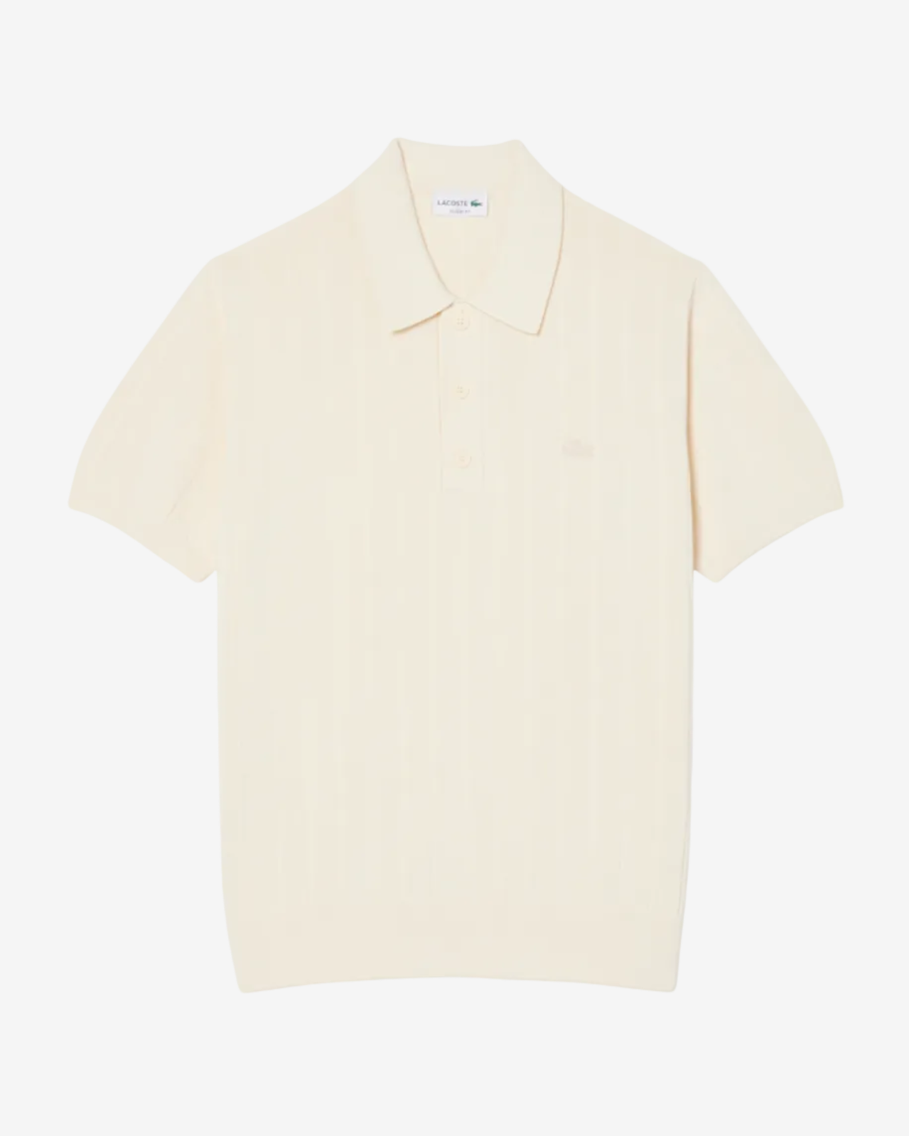 Fluid Ribbed Knit Polo Collar Sweater | Lemon