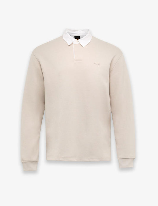 Cotton Rich Button Down Collar Rugby Shirt | Boss | M&S