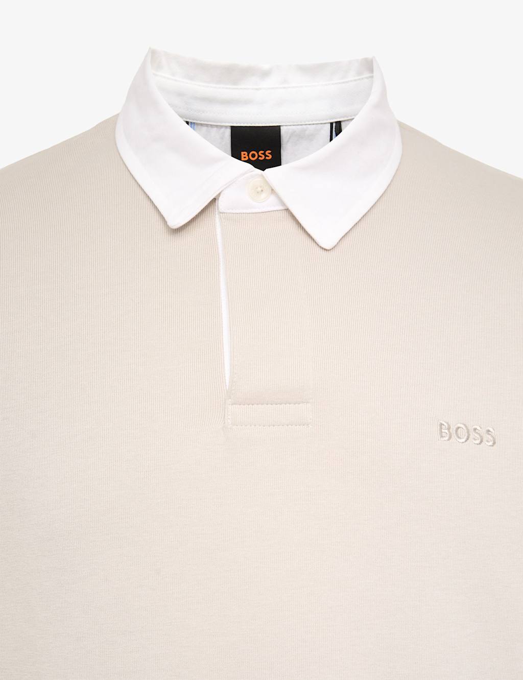 Cotton Rich Button Down Collar Rugby Shirt | Boss | M&S