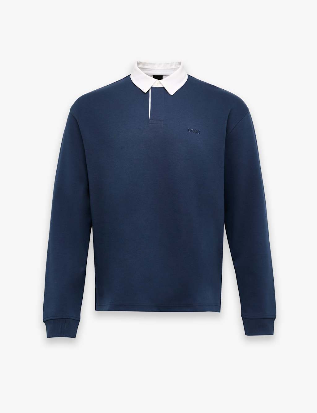 Cotton Rich Button Down Collar Rugby Shirt | Boss | M&S