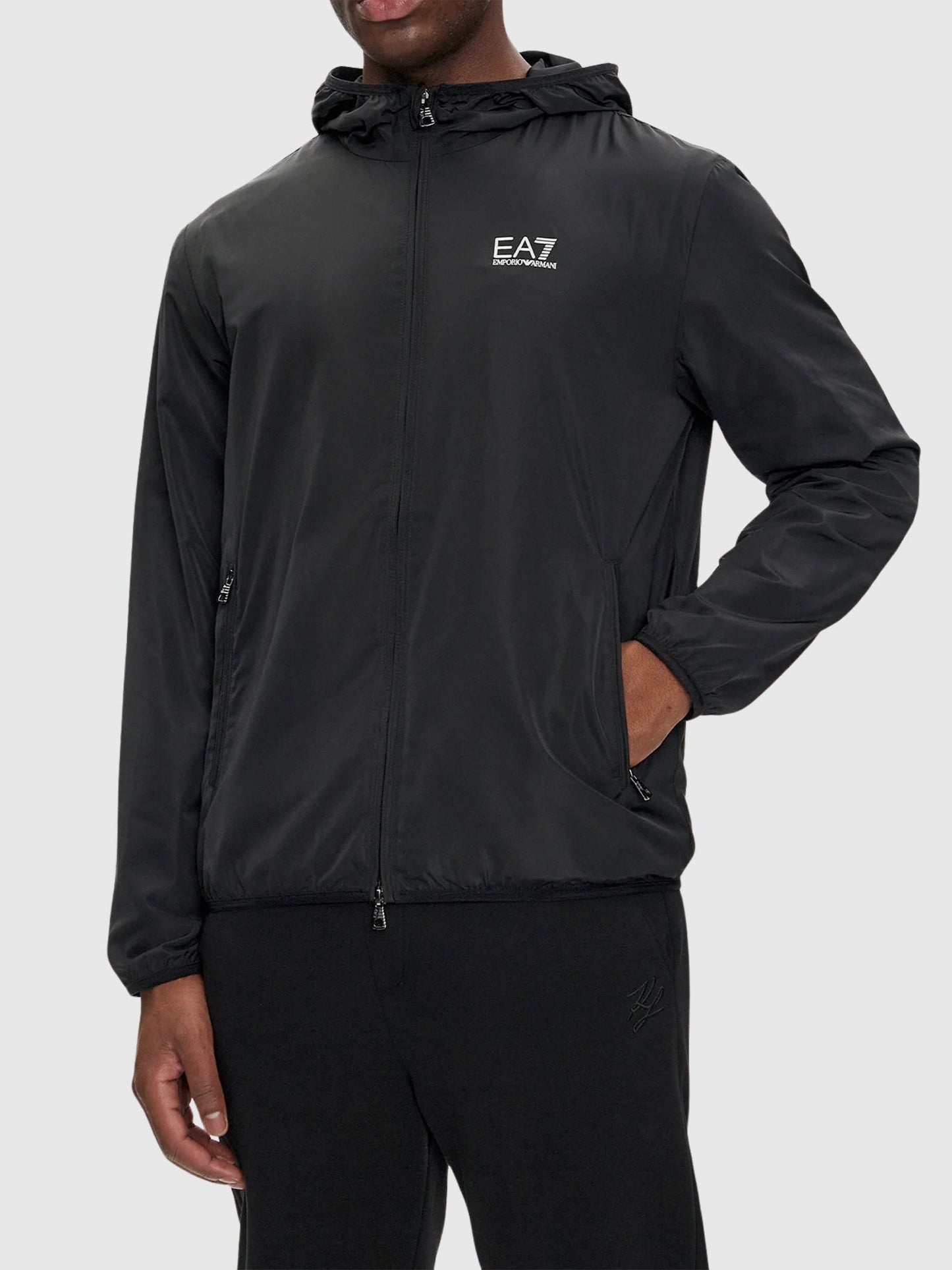 EA7 Emporio Armani Logo Lightweight Jacket Black