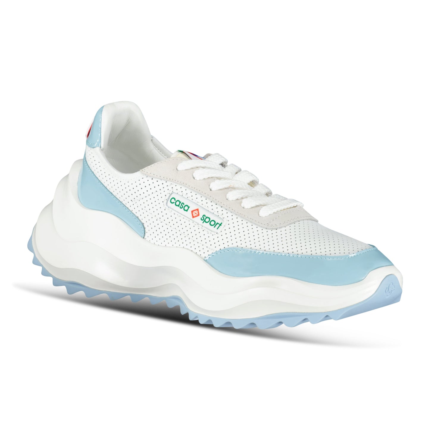 Casablca Atlantis Chunky Sneakers White & Baby Blue