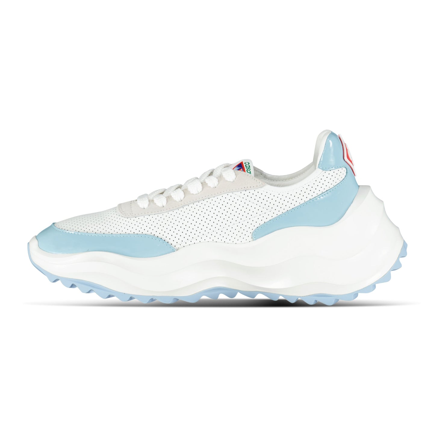 Casablca Atlantis Chunky Sneakers White & Baby Blue