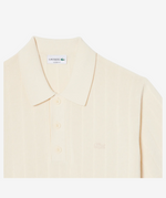 Fluid Ribbed Knit Polo Collar Sweater | Lemon