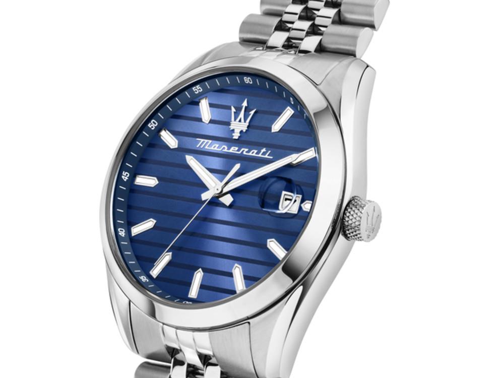 Maserati Attrazione Quartz Watch, Blue, 43 mm, Mineral crystal, R8853151028