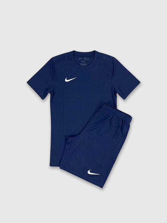 Nike Dri-Fit T-Shirt/Short Set Navy Blue
