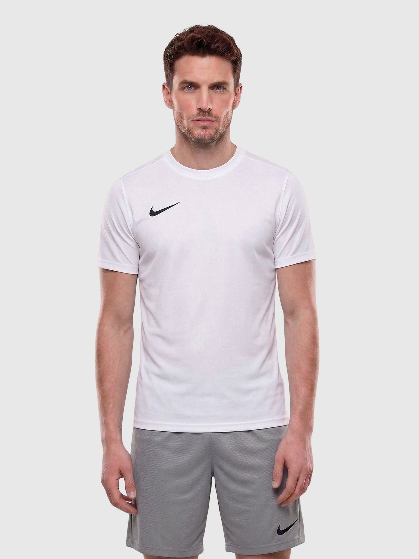 Nike Dri-Fit T-Shirt/Short Set White/Grey