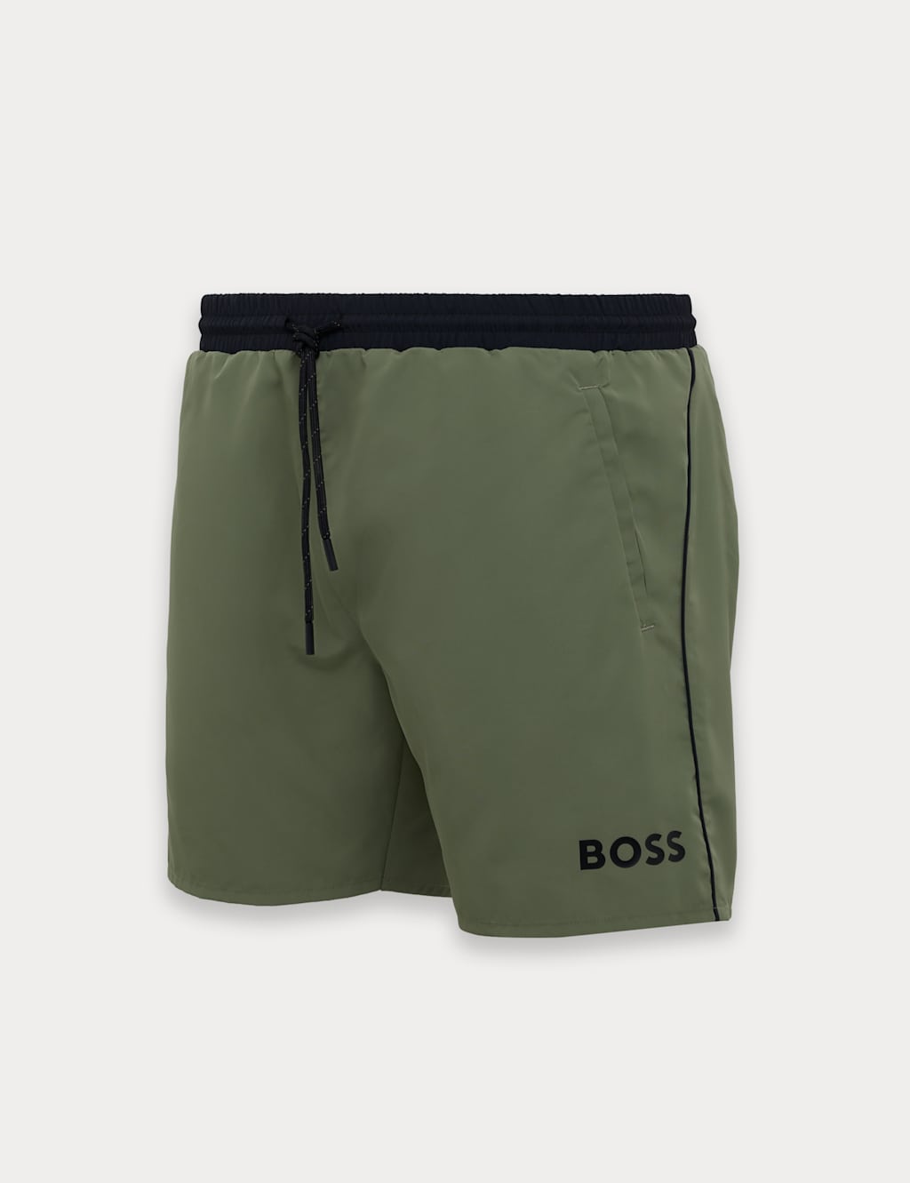 BSS® Quick Dry Pocketed Piped Swim Shorts