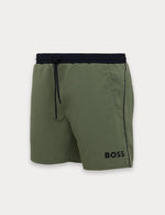 BSS® Quick Dry Pocketed Piped Swim Shorts