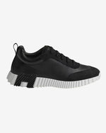 Bouncing Sneaker in Black Calfskin and Suede