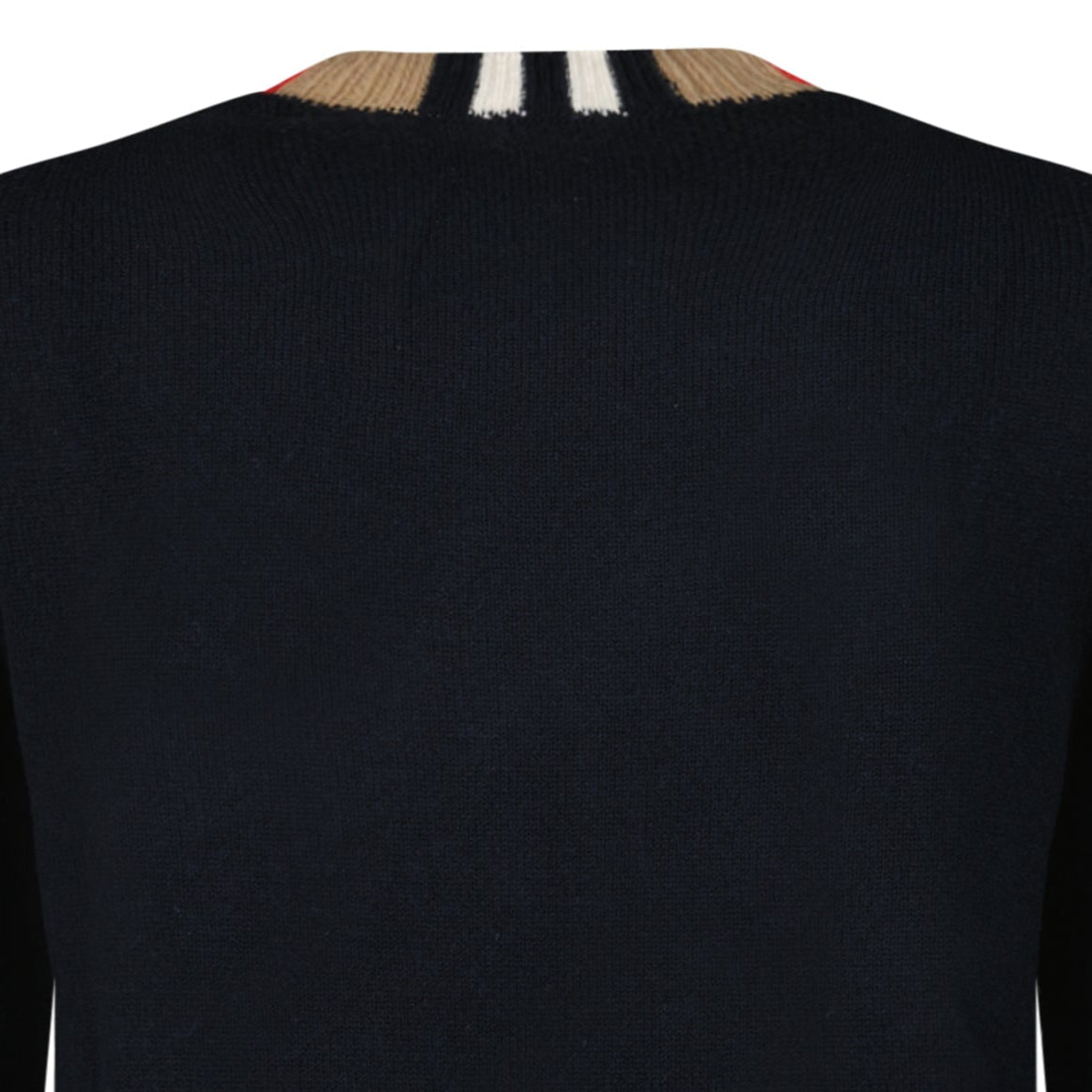 Bberry 'Noland' Knitted Wool/ Cashmere Jumper Check Neck