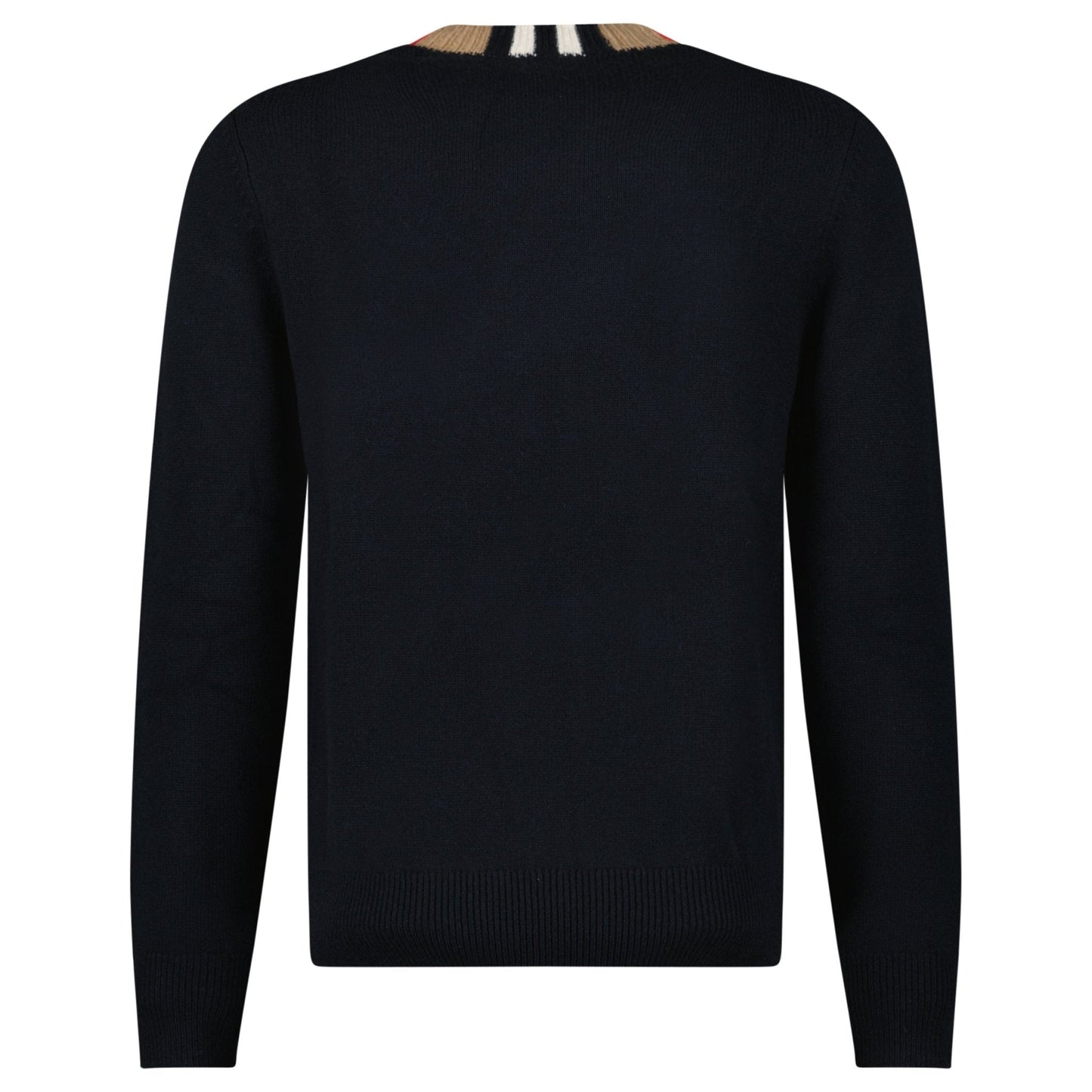 Bberry 'Noland' Knitted Wool/ Cashmere Jumper Check Neck