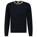 Bberry 'Noland' Knitted Wool/ Cashmere Jumper Check Neck