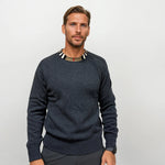 Bberry 'Noland' Knitted Wool/ Cashmere Jumper Check Neck