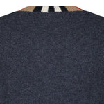 Bberry 'Noland' Knitted Wool/ Cashmere Jumper Check Neck