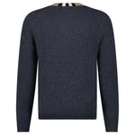 Bberry 'Noland' Knitted Wool/ Cashmere Jumper Check Neck