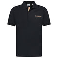 'Hartford' Embroidery Logo Check Polo Black