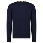 Bberry 'Noland' Knitted Wool/ Cashmere Jumper Check Neck