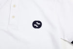 Contrast collar with patch embroidery