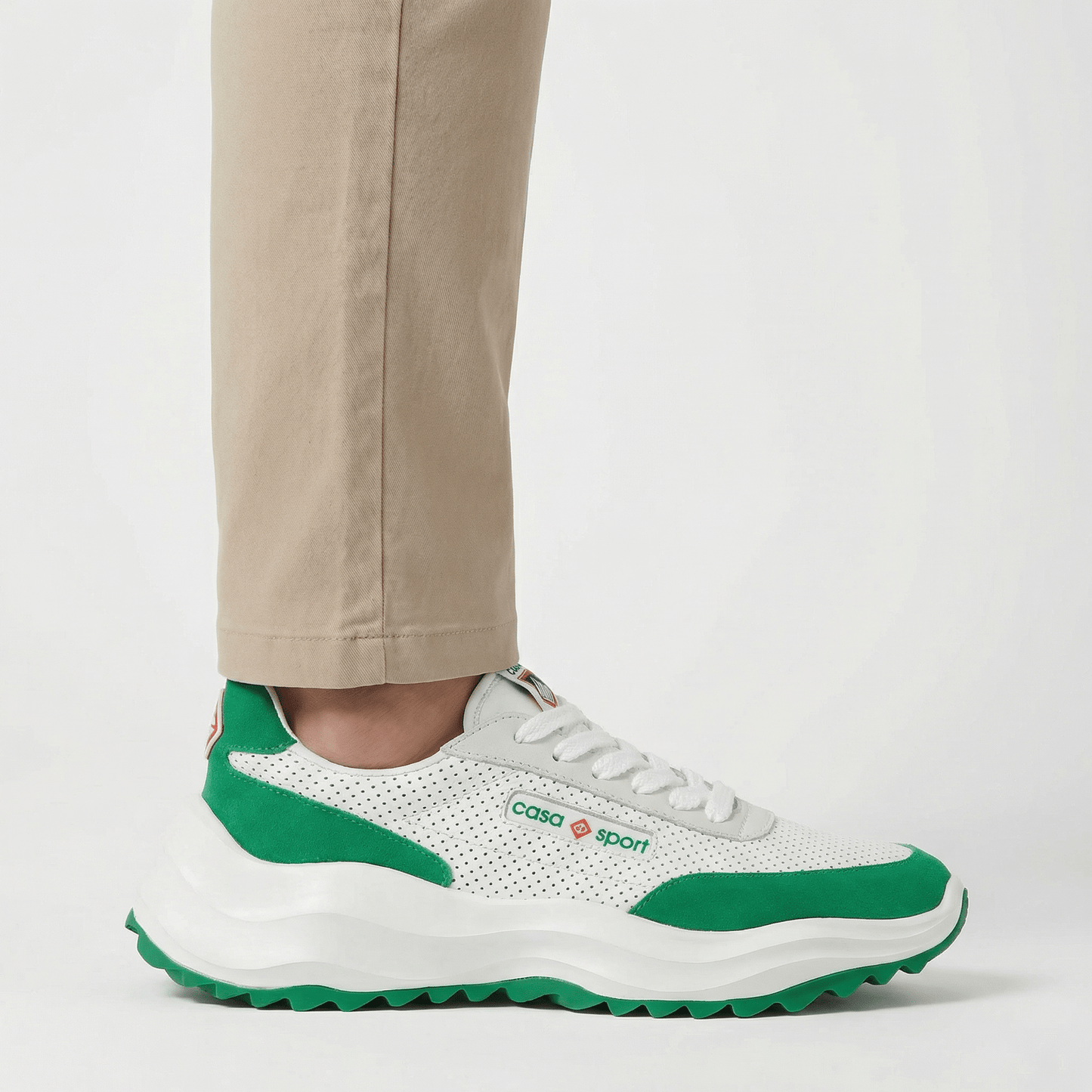 Casablca Atlantis Chunky Sneakers White & Green