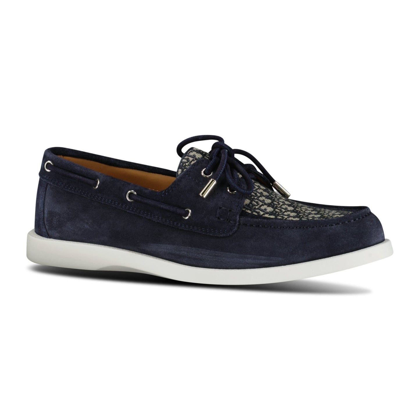 CD Granville Boat Shoe Navy & Beige Suede