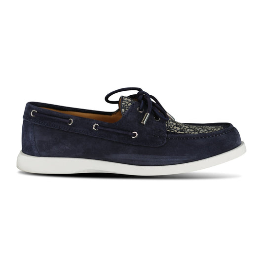 CD Granville Boat Shoe Navy & Beige Suede
