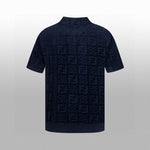 Textured Monogram Terry Polo Shirt