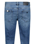 Emporio Armni J16 Slim-Cut Stonewashed Jeans in Blue