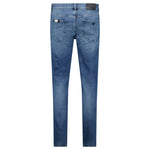 Emporio Armni J16 Slim-Cut Stonewashed Jeans in Blue